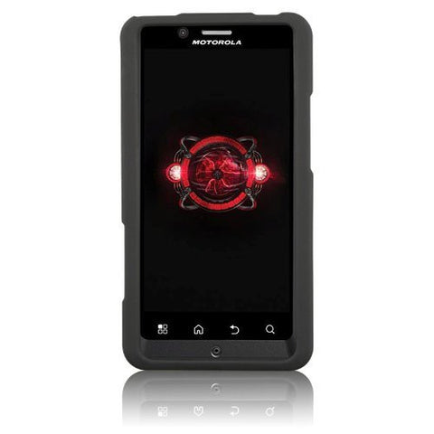Rubberized SnapOn Case - Motorola Droid Bionic Black