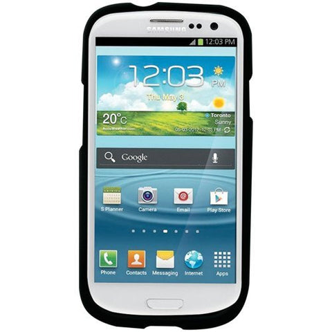 Rubberized SnapOn Case - Samsung Galaxy S3 Blk